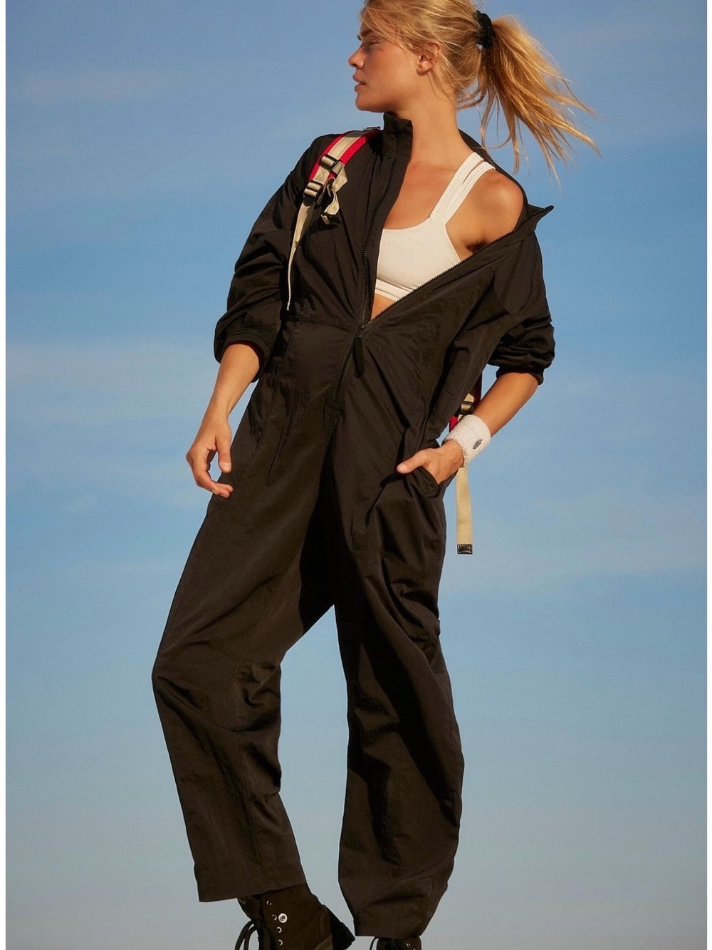FP movement M Black Women's Utility Jumpsuit